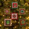Bucilla Felt Ornaments Applique Kit Set Of 6-Holiday Quilt Squares